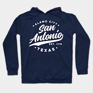 Vintage San Antonio Alamo City Texas Teal USA Hoodie